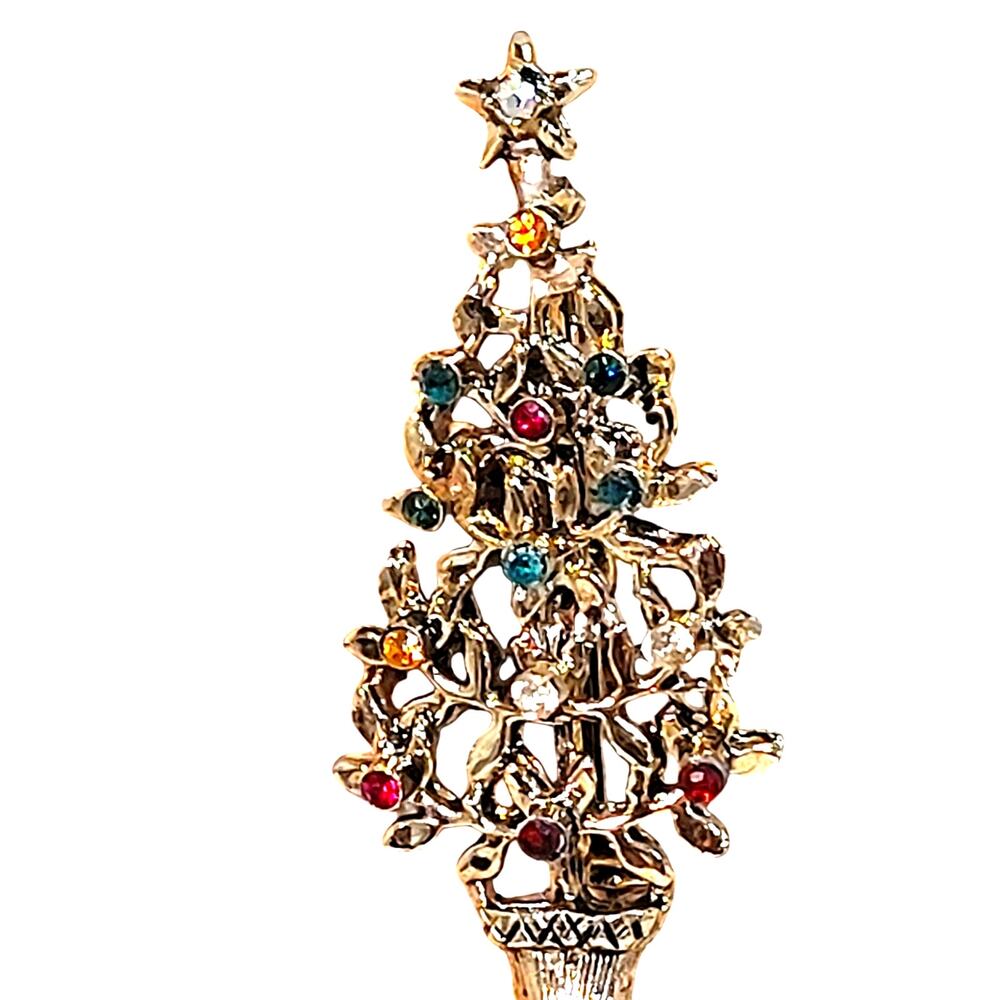 Upcycled Vintage Christmas Tree Brooch